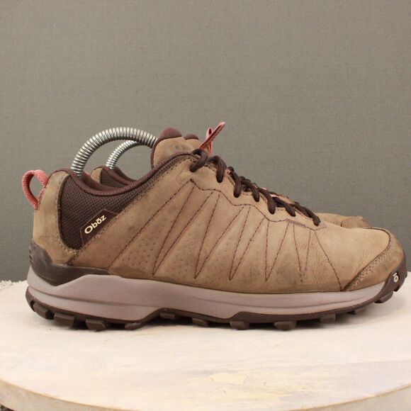 Oboz Shoes - Oboz Sypes Low Leather B-DRY Hiking Shoes Womens 9.5 Brown Waterproof Trail